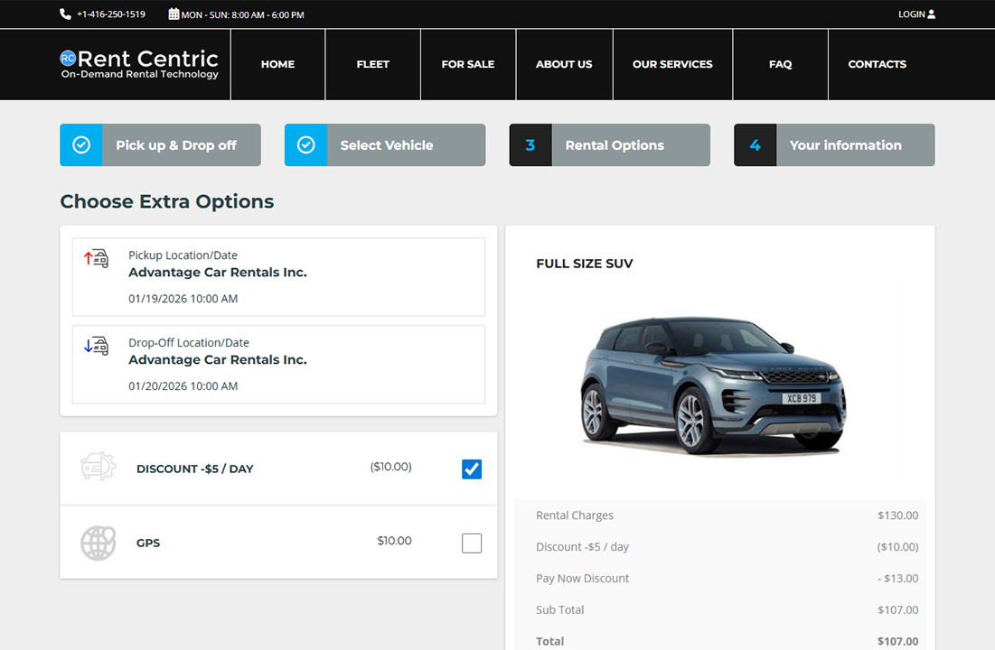 Pay Vehicle Pick
